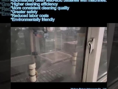 Otomatis membersihkan baterai asam timbal dengan mesin